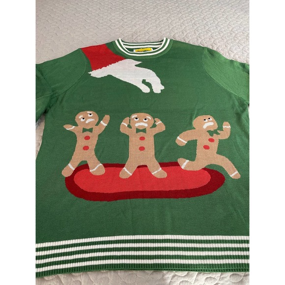Tipsy Elves Gingerbread Cookies Ugly Christmas Sweater Unisex Large - Picture 2 of 8